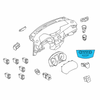 OEM 2019 Nissan Rogue Controller Assy-Air Conditiner Diagram - 27500-6MA0A