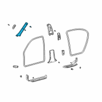 OEM 2004 Lexus ES330 Garnish, Front Pillar, RH Diagram - 62210-33120-A1