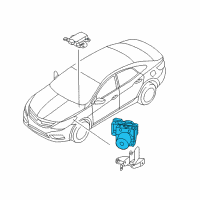 OEM Hyundai Azera Brake Hydraulic Unit Assembly Diagram - 58920-3V300