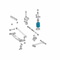 OEM 2003 Toyota Avalon Coil Spring Diagram - 48231-AC041