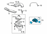 OEM Chevrolet Trailblazer Outlet Duct Diagram - 60003580