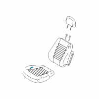 OEM 2010 Kia Sportage Cushion Assembly-Front Seat Diagram - 881001F1124GE