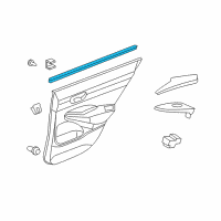 OEM 2011 Honda Civic Weatherstrip, RR. Door (Inner) Diagram - 72835-SNA-A01