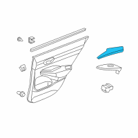 OEM 2009 Honda Civic Armrest, Right Rear Door Lining (Graphite Black) Diagram - 83730-SNX-A01ZA