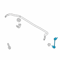 OEM 2018 Kia Stinger Link Assembly-Front Stabilizer Diagram - 54840J5000