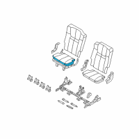 OEM 2010 Jeep Commander Seat Cushion Foam Right And Left Diagram - 5183629AA