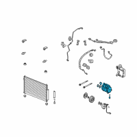 OEM Acura RL Compressor Diagram - 38810-RJA-305