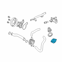 OEM 2014 Acura ILX Cover, Thermostat Diagram - 19311-RW0-A00