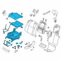 OEM 2012 Infiniti M37 Cushion Assembly - Front Seat Diagram - 87350-1MA6C