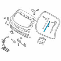 OEM 2017 Hyundai Tucson Gate Assembly-Power Tail, LH Diagram - 81770-D3100