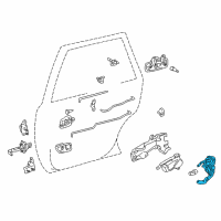 OEM 2001 Toyota Camry Lock Diagram - 69306-AA020