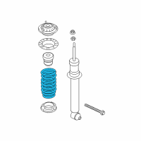 OEM 2016 BMW 650i REAR COIL SPRING Diagram - 33-53-6-798-832