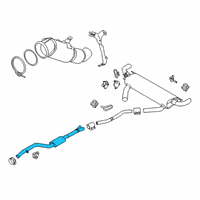 OEM BMW X7 Front Muffler Diagram - 18-30-8-487-382