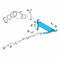 OEM 2022 BMW X7 Rear Muffler With Exhaust Fl Diagram - 18-30-8-487-385