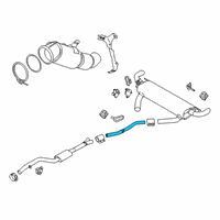 OEM 2020 BMW X7 INTERMEDIATE PIPE LEFT Diagram - 18-30-8-487-383