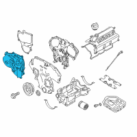 OEM 2017 Nissan Maxima Cover Assembly Valve Timing Control Diagram - 13041-9HP0A