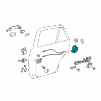 OEM 2010 Toyota Land Cruiser Lock Assembly Diagram - 69050-60100