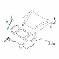 OEM 2019 Hyundai Ioniq Rod Assembly-Hood Stay Diagram - 81170-G2000