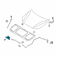 OEM 2021 Hyundai Ioniq Latch Assembly-Hood Diagram - 81130-G2000