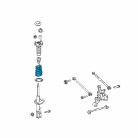 OEM 2017 Toyota Camry Coil Spring Diagram - 48231-06800