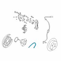 OEM 2005 Hyundai Tucson Tube-Hose To Rear Brake, RH Diagram - 58737-2E310