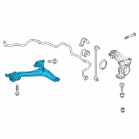 OEM 2015 Honda Accord Arm, Left Front (Lower) Diagram - 51360-T2A-A03