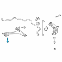 OEM 2014 Honda Accord Bolt, Flange 12X55 Diagram - 90181-T2A-A01