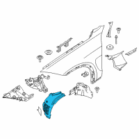 OEM 2018 BMW X6 Cover, Wheel Arch, Frontsection, Frontright Diagram - 51-71-7-333-522