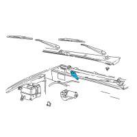 OEM 2002 Ford Explorer Sport Arm & Pivot Assembly Diagram - 6L5Z-17566-AA