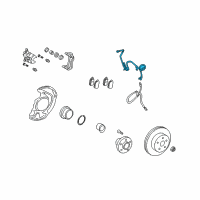 OEM 2017 Toyota Highlander ABS Sensor Wire Diagram - 89542-0E080