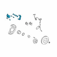 OEM 2018 Lexus NX300h Driver Disc Brake Cylinder Assembly Diagram - 47750-48110