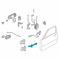 OEM 1999 Honda Civic Checker, Driver Side Door Diagram - 72380-S01-A01