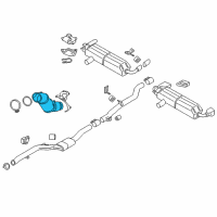 OEM 2019 BMW 530e xDrive Catalytic Converter Diagram - 18-32-8-685-969