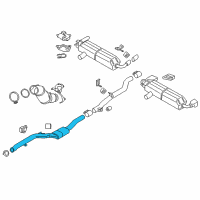 OEM 2021 BMW 530i RP-EXHAUST PIPE CATALYTIC CO Diagram - 18-30-8-698-947