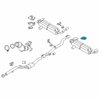 OEM BMW 530i xDrive Tailpipe Trim, Chrome, Left Diagram - 18-30-8-631-958