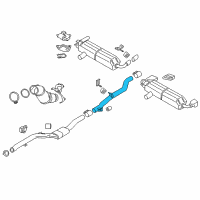 OEM 2019 BMW 530i xDrive Intermediate Pipe Diagram - 18-30-8-687-662