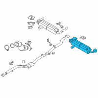 OEM 2019 BMW 530i Rear Exhaust Flap Muffler Diagram - 18-30-8-658-508