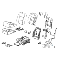 OEM 2015 Chevrolet Impala Seat Switch Knob Diagram - 22748565