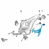 OEM Cadillac Wire Harness Diagram - 22968084