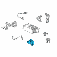 OEM 1998 Honda Accord Valve Assembly, Rotary Air Control Diagram - 36460-PAA-A01