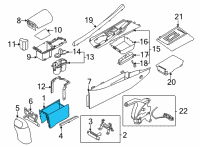 OEM 2022 Hyundai Elantra Console-Floor Diagram - 84611-AB000-YFR