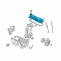 OEM Honda Civic Cover, Cylinder Head Diagram - 12310-PZA-000