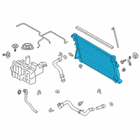 OEM Ford F-250 Super Duty Radiator Diagram - LC3Z-8005-B