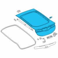 OEM 2017 Chevrolet Volt Lift Gate Diagram - 84045985