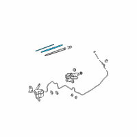 OEM 2009 Nissan Versa Rear Wiper Blade Refill Diagram - 28795-EL00A