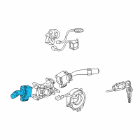 OEM Toyota Headlamp Switch Diagram - 84140-02080