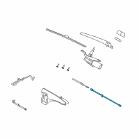 OEM 2012 BMW X5 Rear Wiper Hose Diagram - 61-68-7-161-472