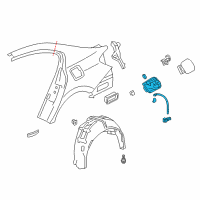 OEM Honda Adpt Assy., Fuel Cap Diagram - 74480-T3W-000