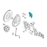 OEM Nissan NV2500 Front Brake Pad Disc Kit Diagram - D1060-1PA0A