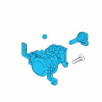 OEM Hyundai Accent Front Driver Side Fog Light Assembly Diagram - 92201-J0000